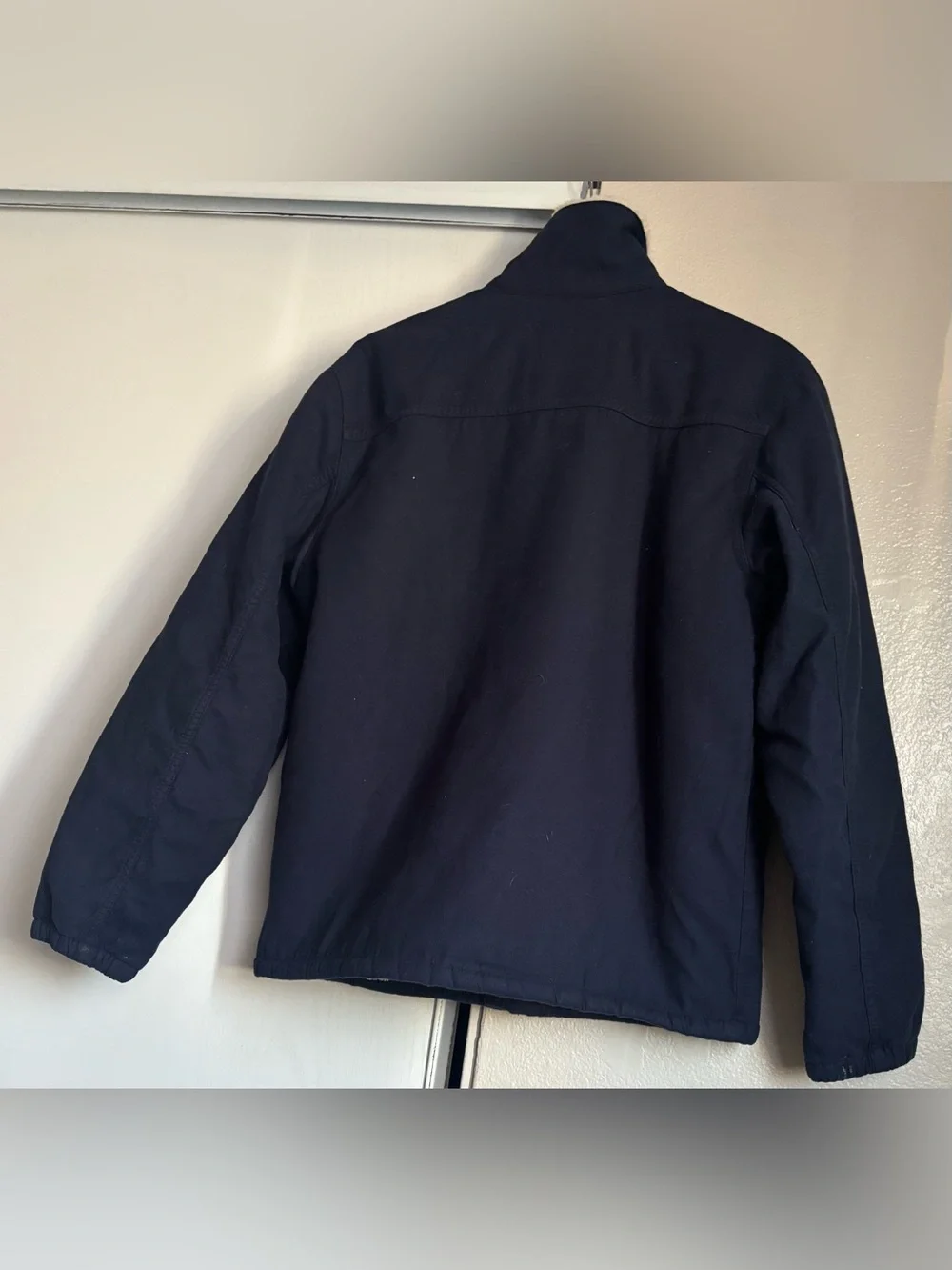 Levi's Navy Blue Sherpa-Trim Military Field Jacket